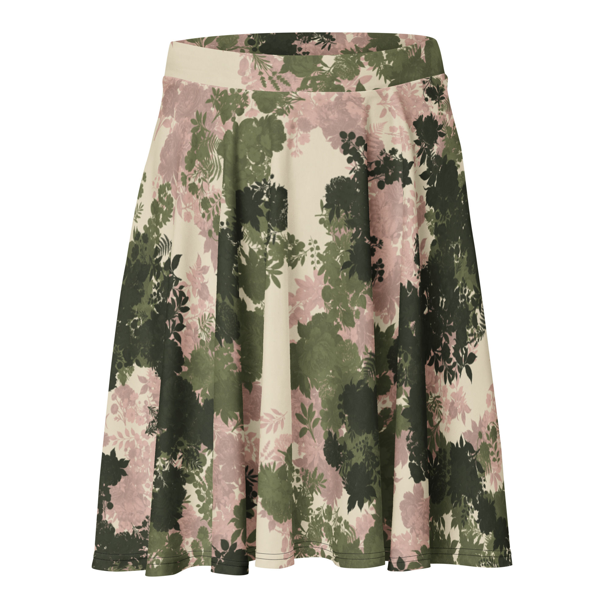 Bloom Camo Skater Skirt