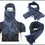 Thumbnail: Black Military Tactical Scarf 100% Cotton Keffiyeh Scarf Wrap