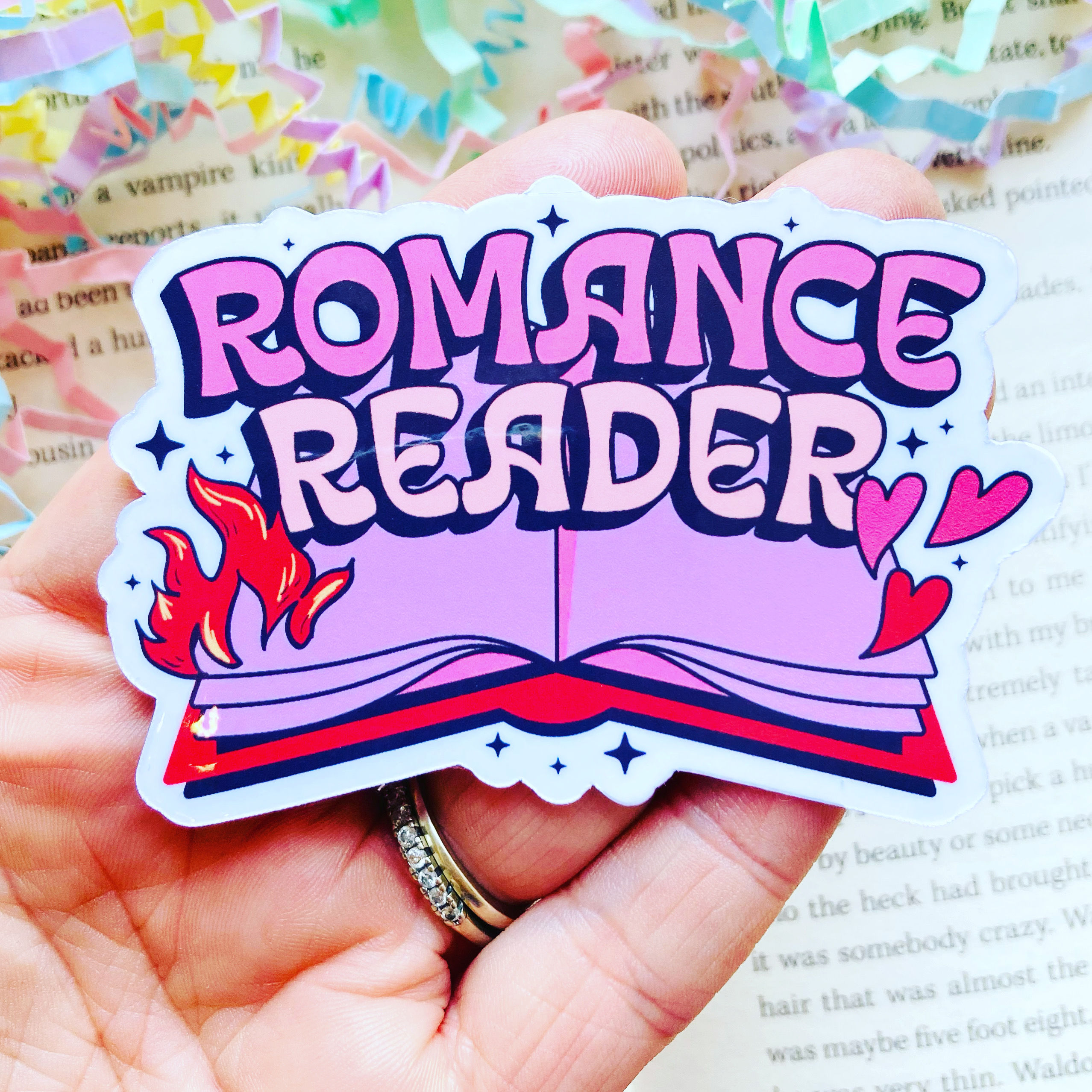 Romance Reader sticker
