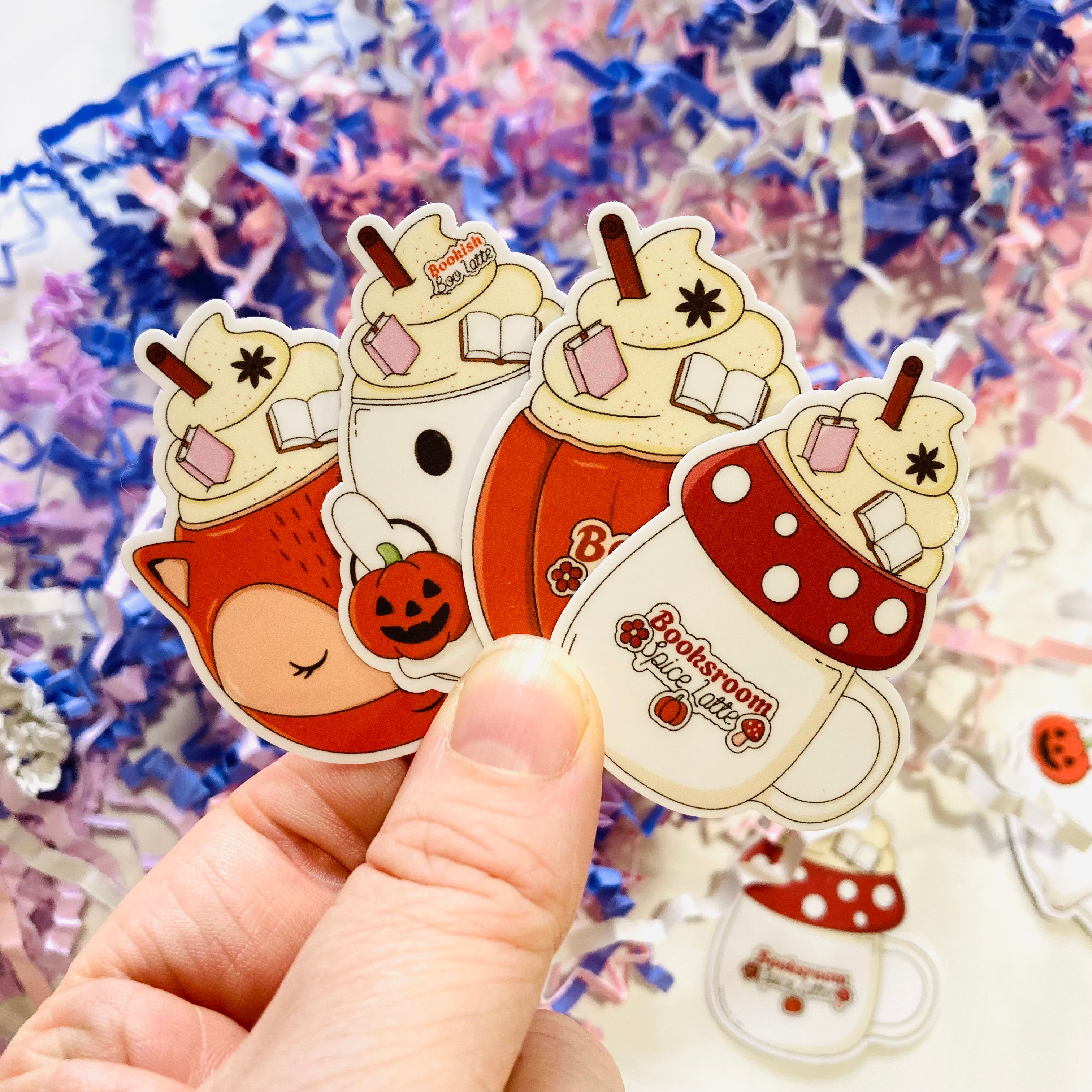 Bookish Halloween Mugs Sticker