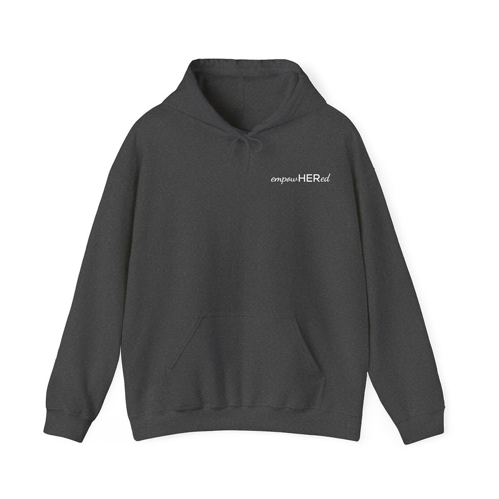 Thumbnail: empowHERed Hooded Sweatshirt (Navy)