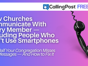 How Small Churches Communicate With Every Member — Including People Who Don't Use Smartphones