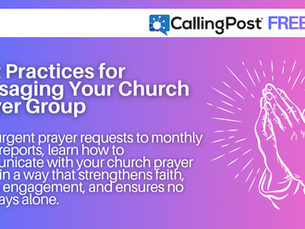 Best Practices for Messaging Your Church Prayer Group