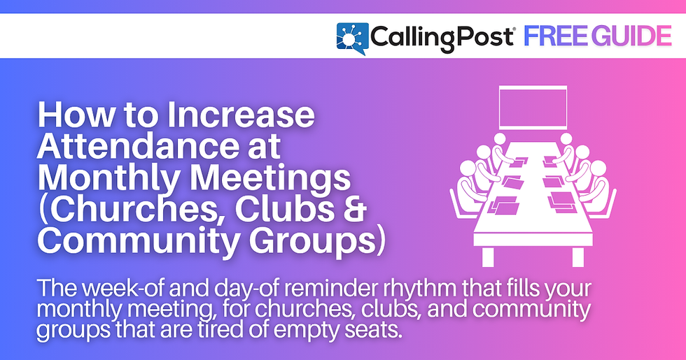 increase meeting attendance