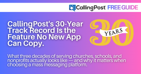 CallingPost's 30-Year Track Record Is the Feature No New App Can Copy.
