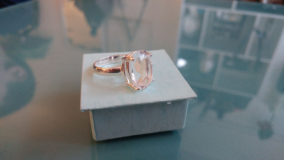 Thumbnail: Oval Crystal Quartz Ring