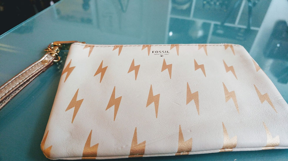 Thumbnail: Lightning Bolt Fossil Wristlet