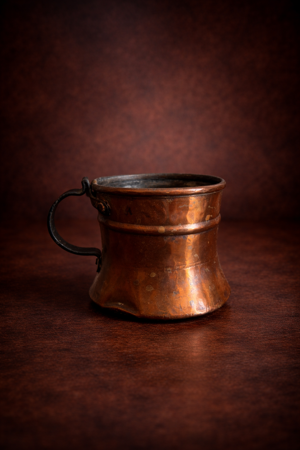 Vintage/antique handmade copper pot or jug