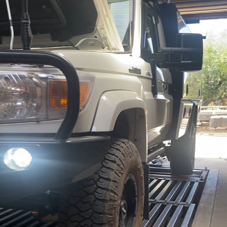 79 series landcruiser on the dyno