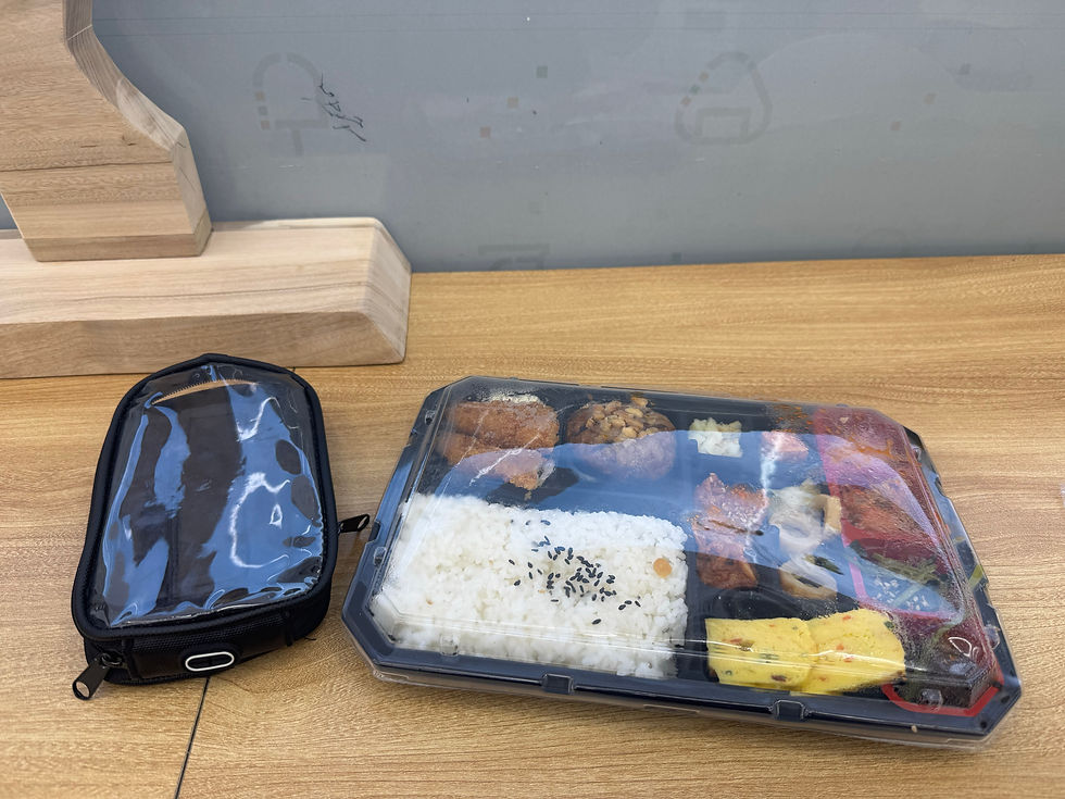 Quick dinner before we headed to Hapcheon Changnyeongbo Certification Center.