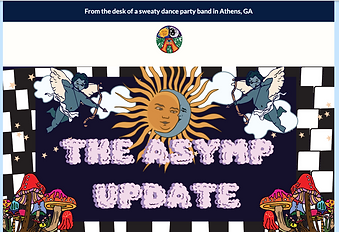 Email design for The Asymptomatics Band