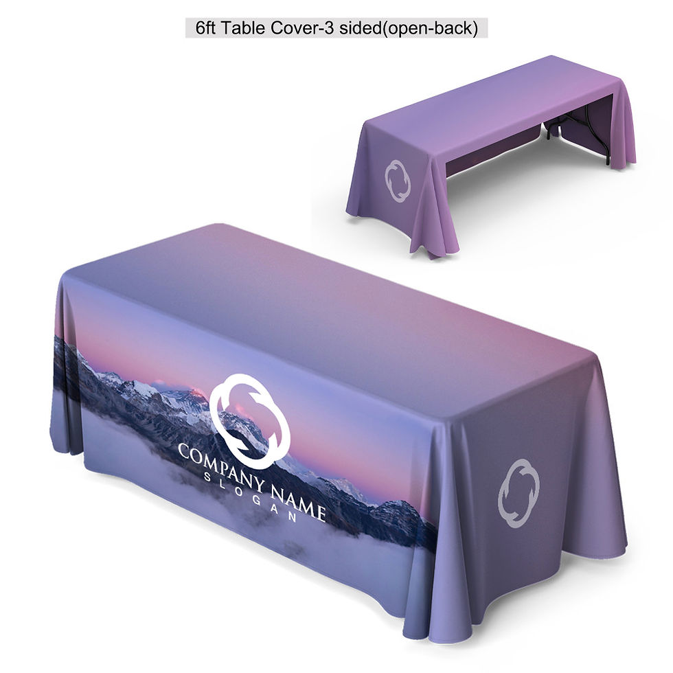 Thumbnail: Full-color table cover displayed from another angle, emphasizing its vibrant design and fit.