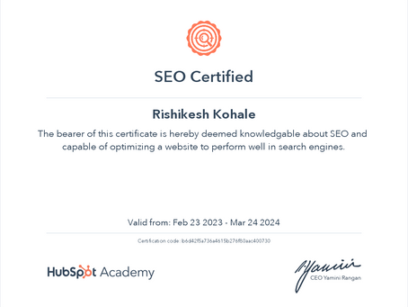Hubspot SEO Certification Exam Question and Answers 2023