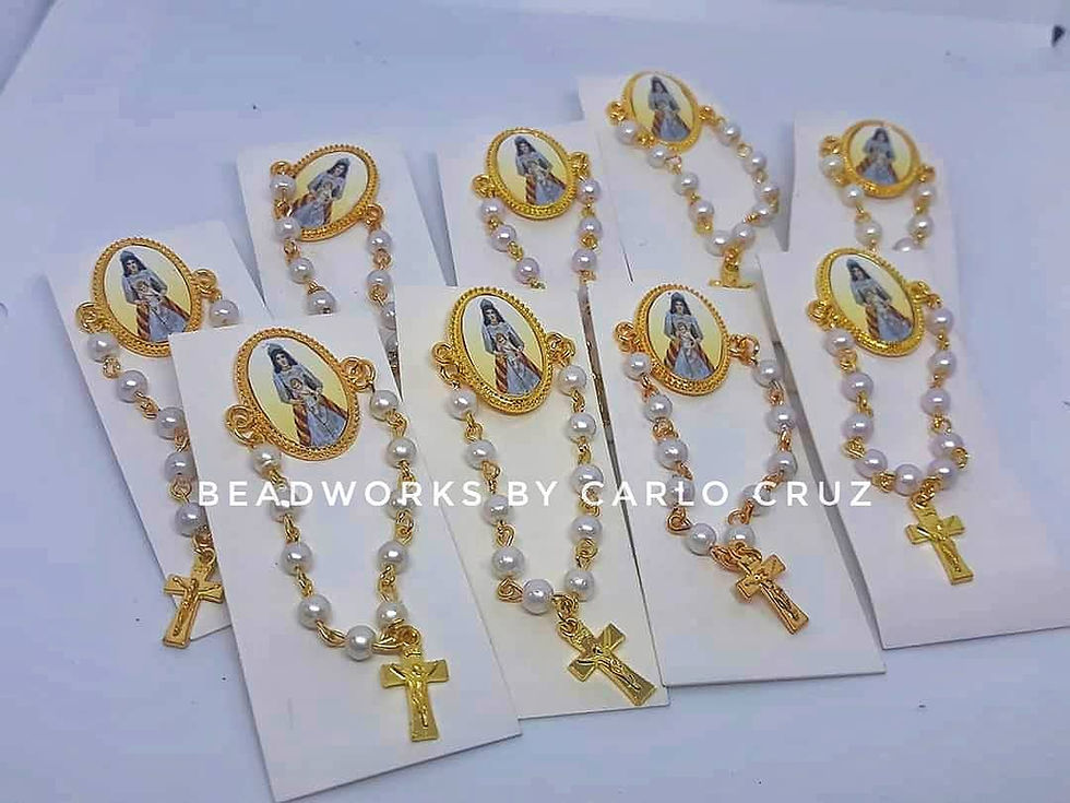 Thumbnail: Rosary Pins with customized centermedal