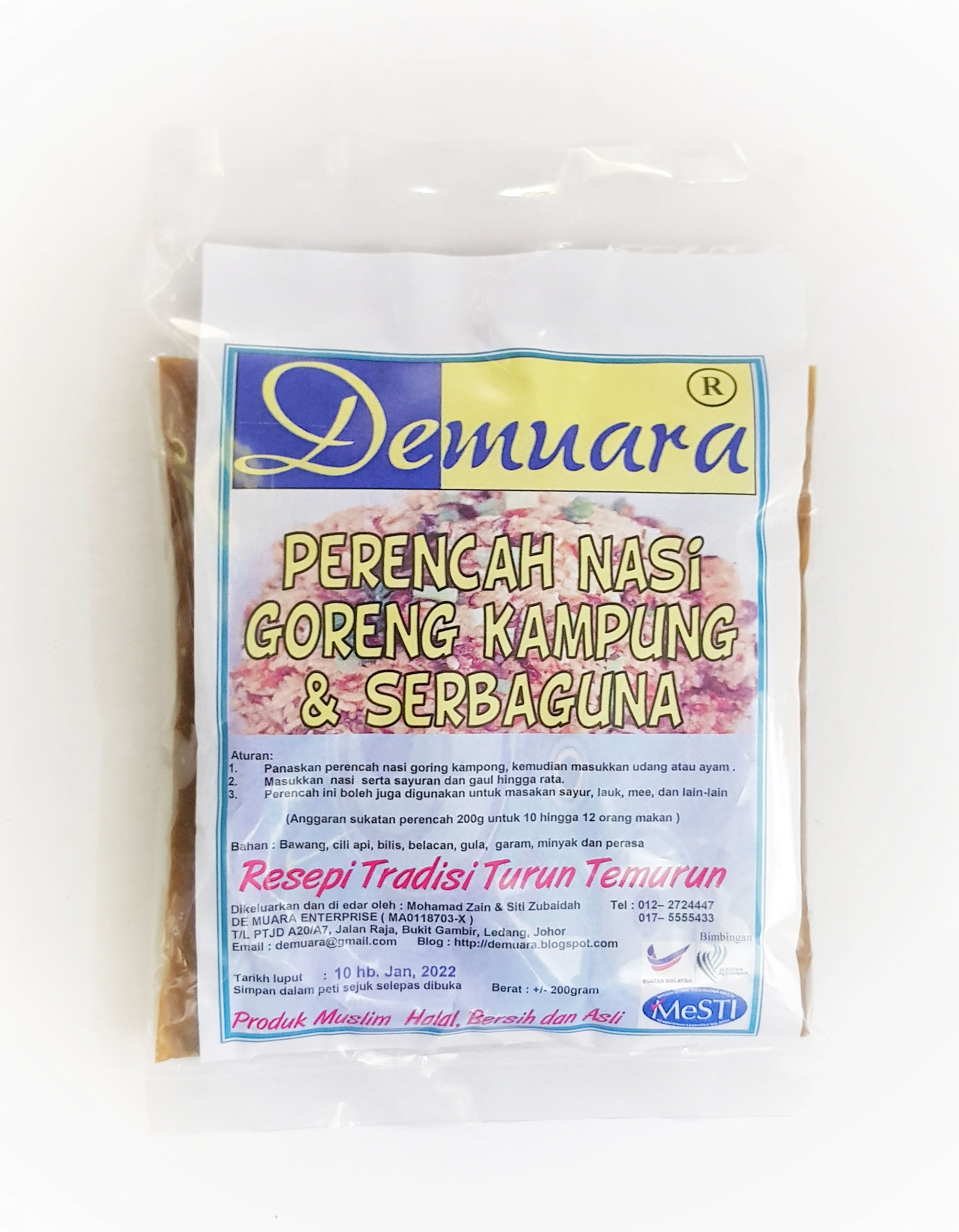 DEMUARA PERENCAH NASI GORENG KAMPUNG & SERBAGUNA 200G
