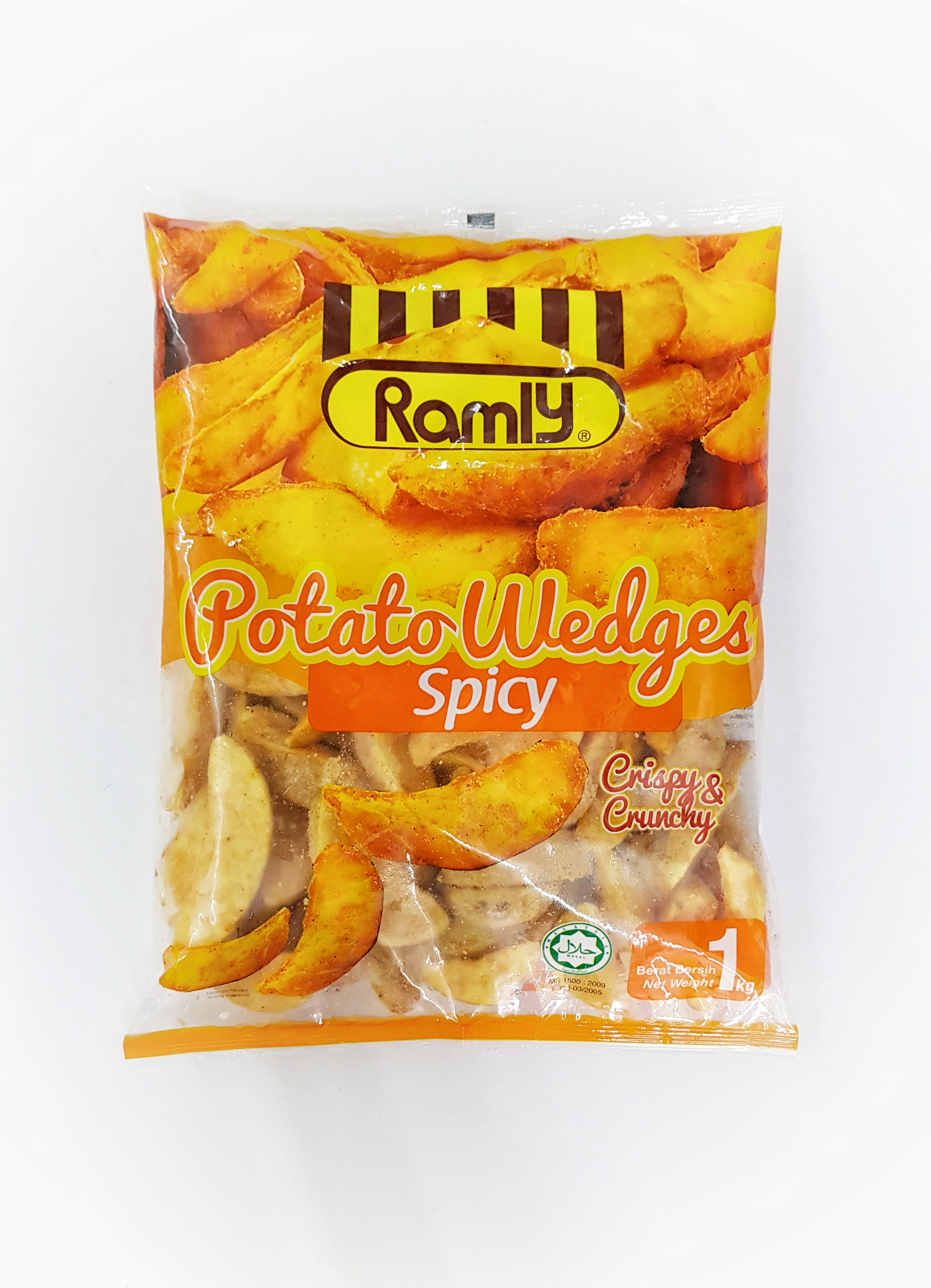 RAMLY POTATO WEDGES SPICY 1KG