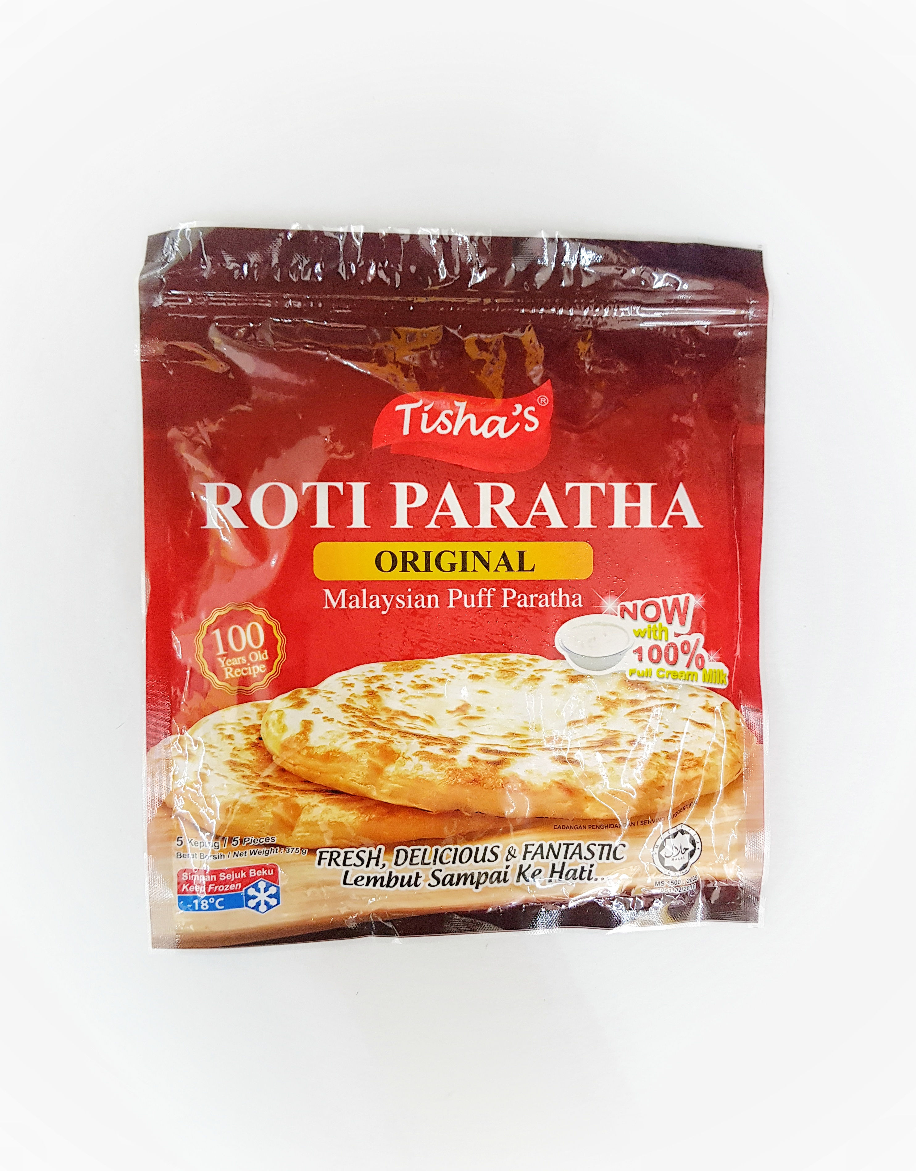 TISHA'S ROTI PARATHA 5 KEPING