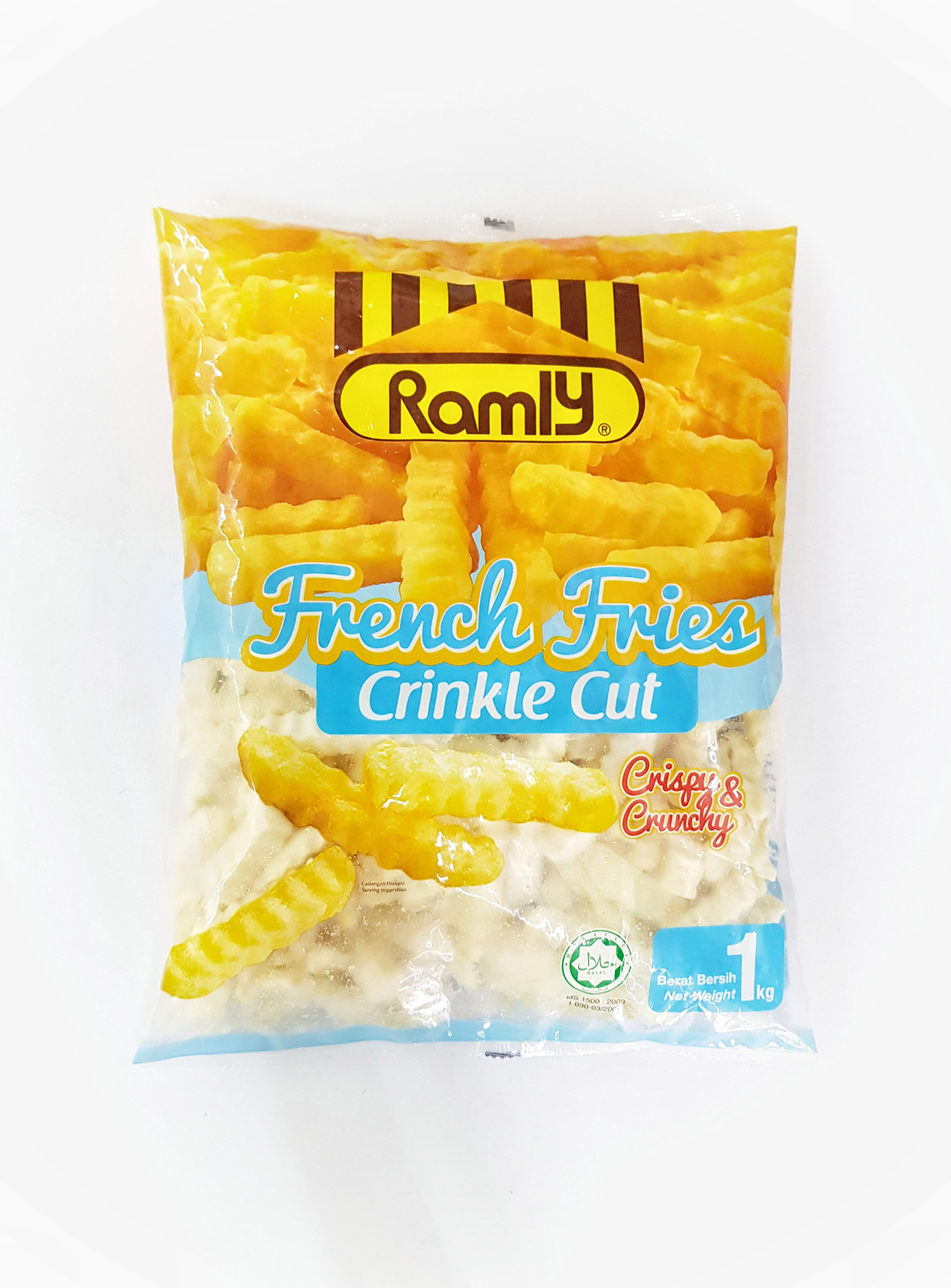 RAMLY FRENCH FRIES CRINCKLE CUT 1KG