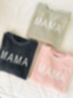 Thumbnail: 'MAMA' Corded Crew Neck