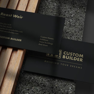 Branding services, elegant business cards for local real estate business, design