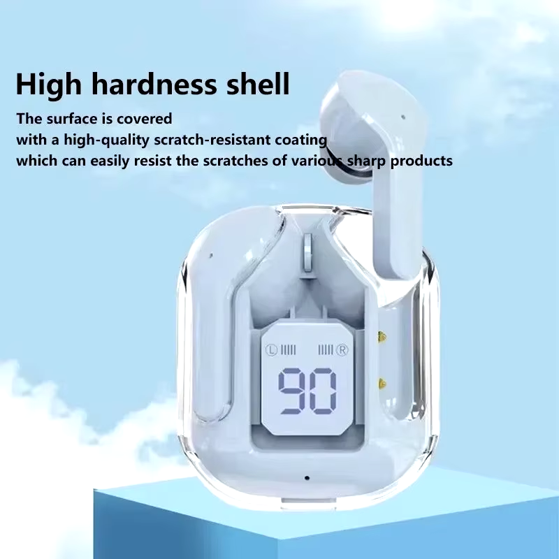 Thumbnail: Original T2 Wireless Bluetooth Earphone Transparent HIFI Headphones LED Power Di