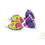 Thumbnail: Purple Queen Polymer earrings with Quilled Jumka