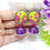 Thumbnail: Purple Queen Polymer earrings with Quilled Jumka