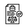illustration-de-l-icône-ligne-processus-réglementaire-conformité-métier-signature-du-noire