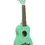 Thumbnail: Kala MK-SS/GRN Makala Series Soprano Shark Ukulele, Surf Green, with Tote Bag