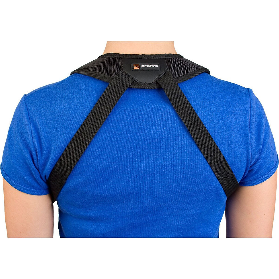 Thumbnail: Protec A306SM Deluxe Padded Saxophone Harness with Metal Snap, Small