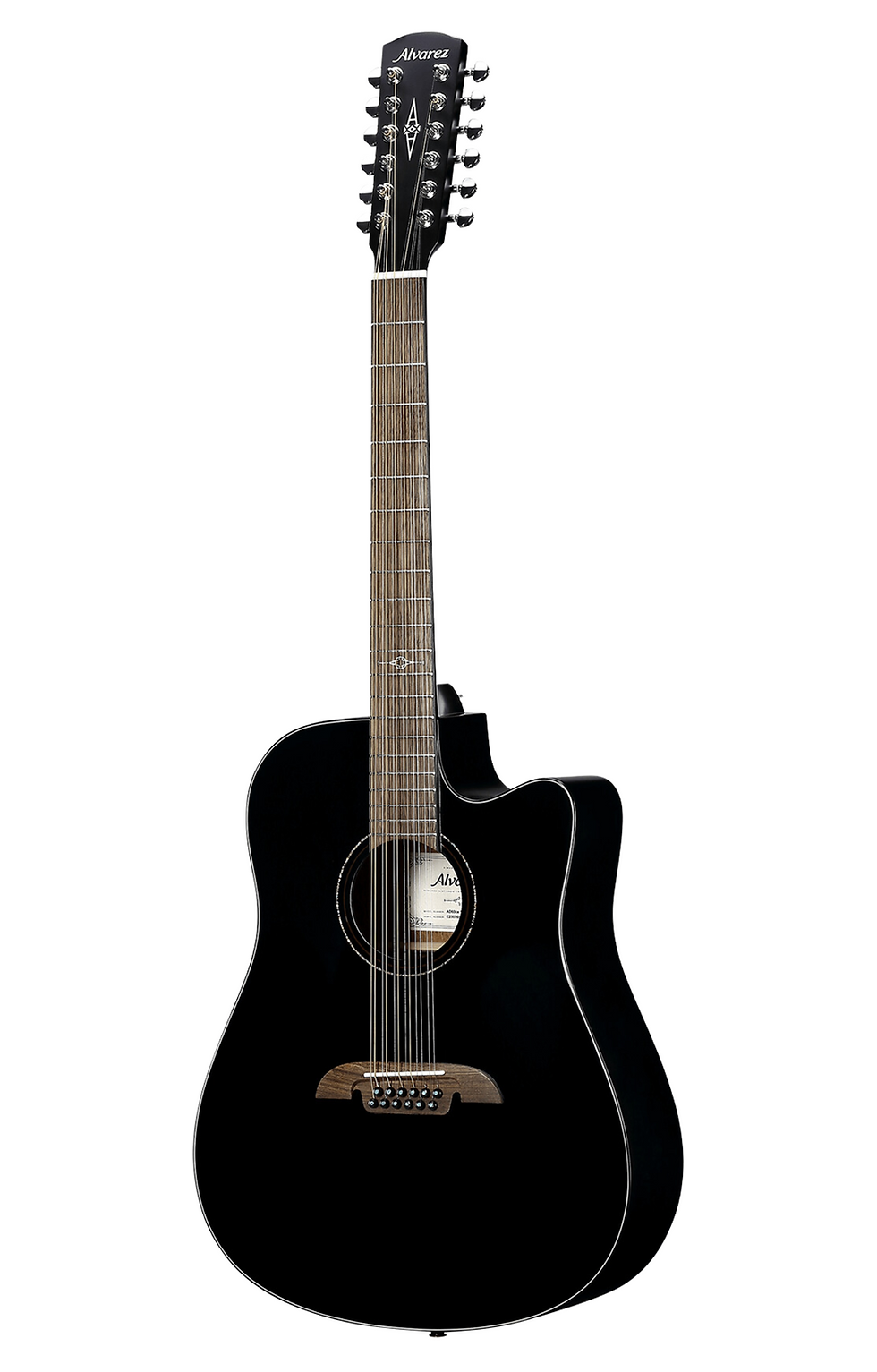 Thumbnail: Alvarez AD60CE Artist Dreadnought 12 String Acoustic Guitar, Black