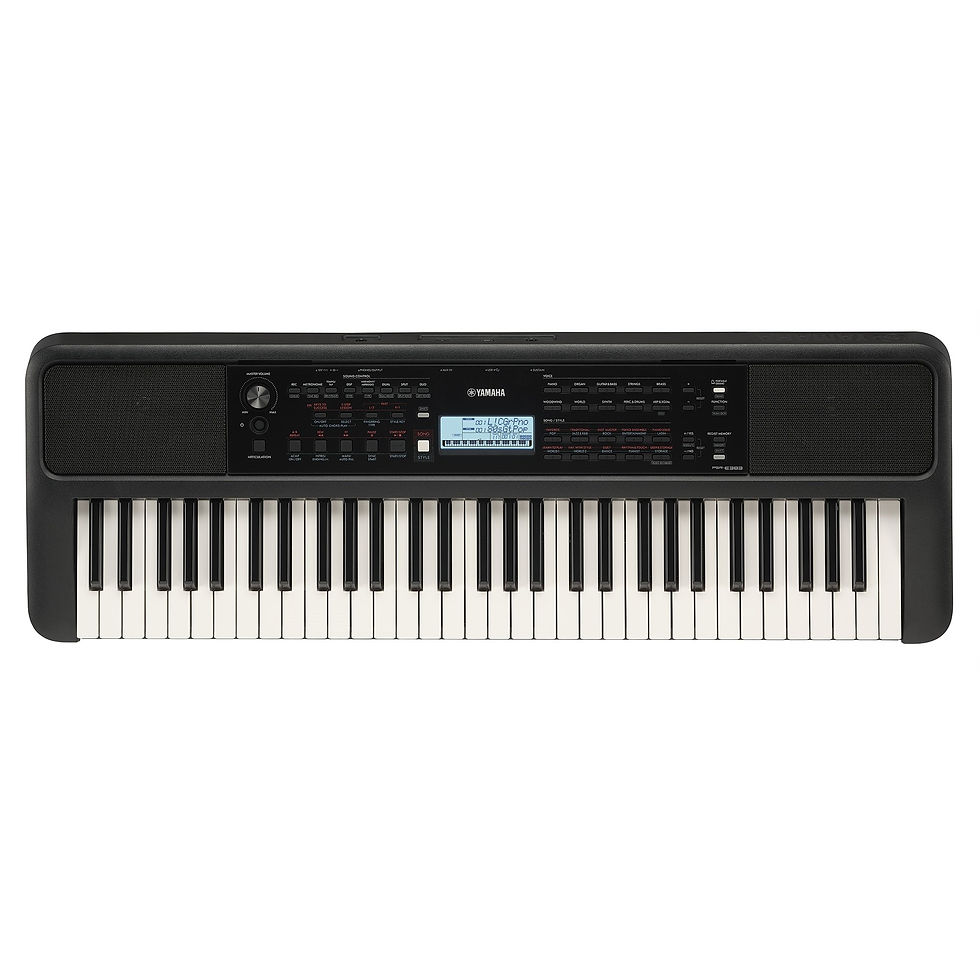 Thumbnail: Yamaha PSRE383 61-Key Mid-Range Portable Keyboard, with PA130 Power Adapter