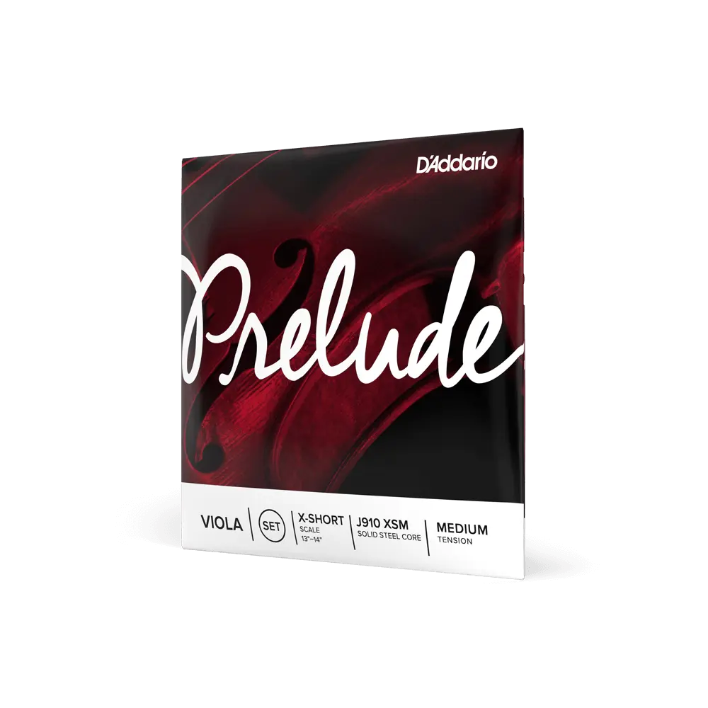 D'Addario J910 XSM Prelude Viola String Set, Extra Short Scale, Medium Tension