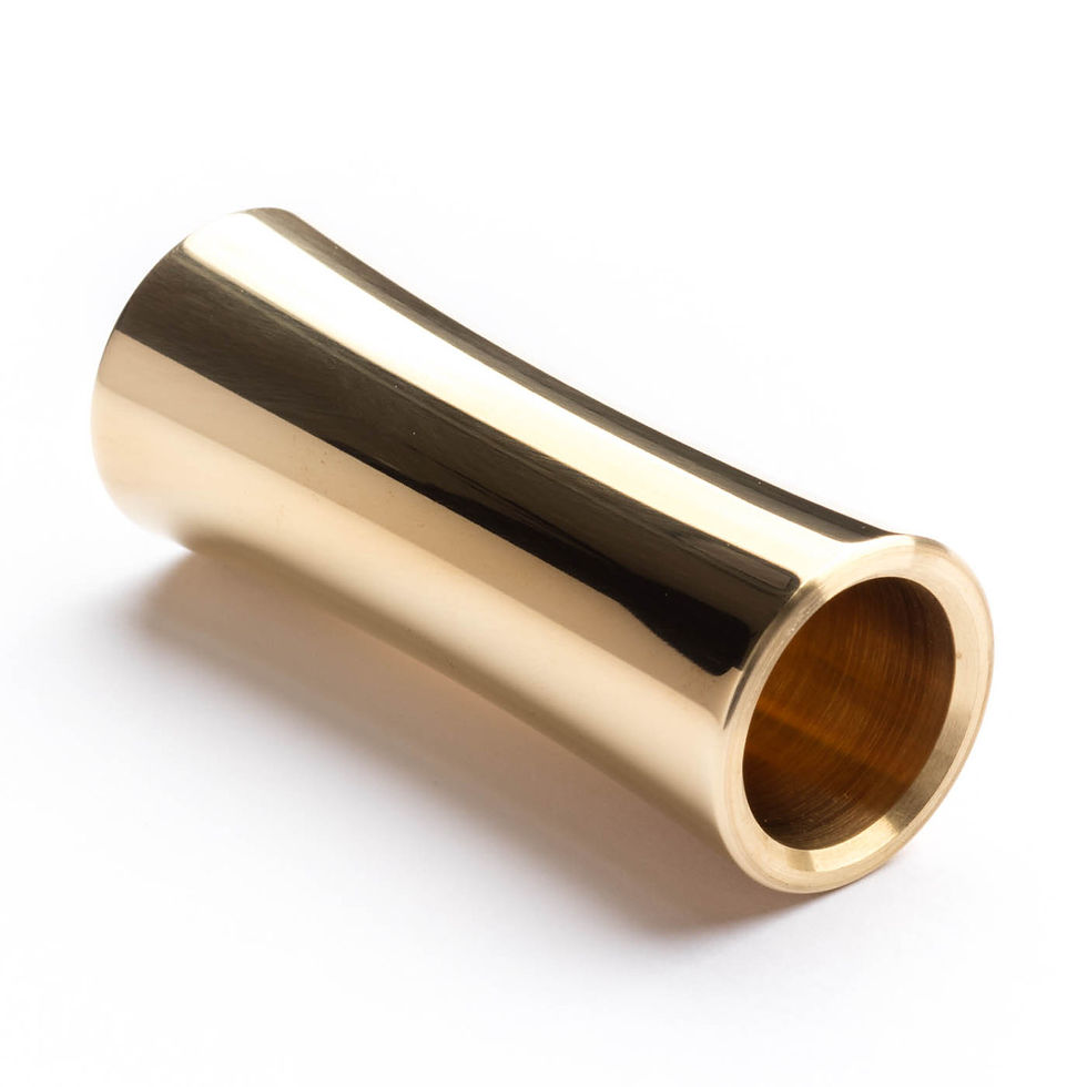 Dunlop Heavy Wall Concave Solid Brass Slide - Medium Size: