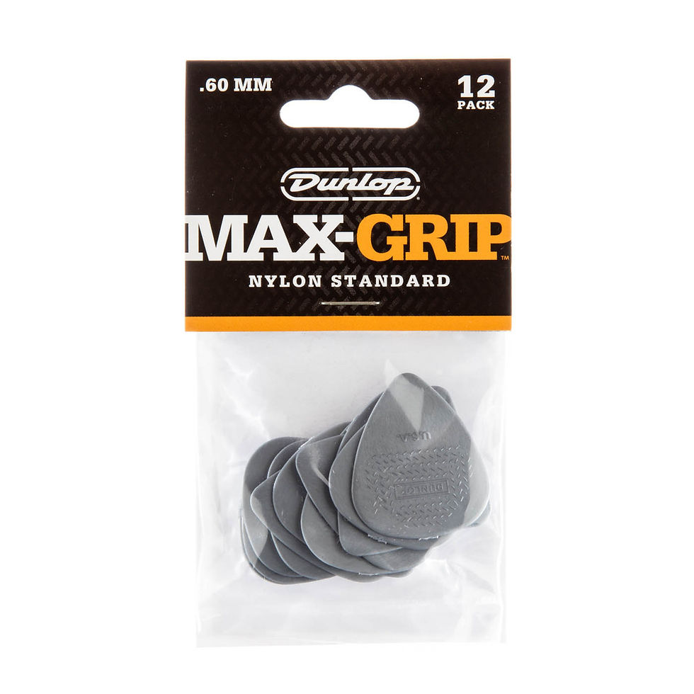 Dunlop Max-Grip .60mm Guitar Pick, 12 Pack