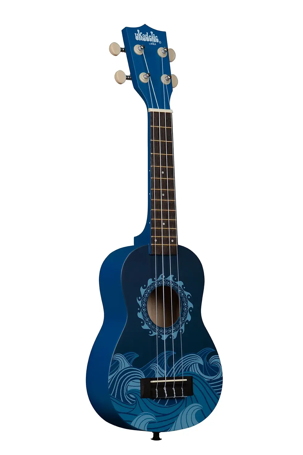 Kala UK-DEEPBLUE The Ukadelic Series Soprano Ukulele, Deep Blue, with Tote Bag