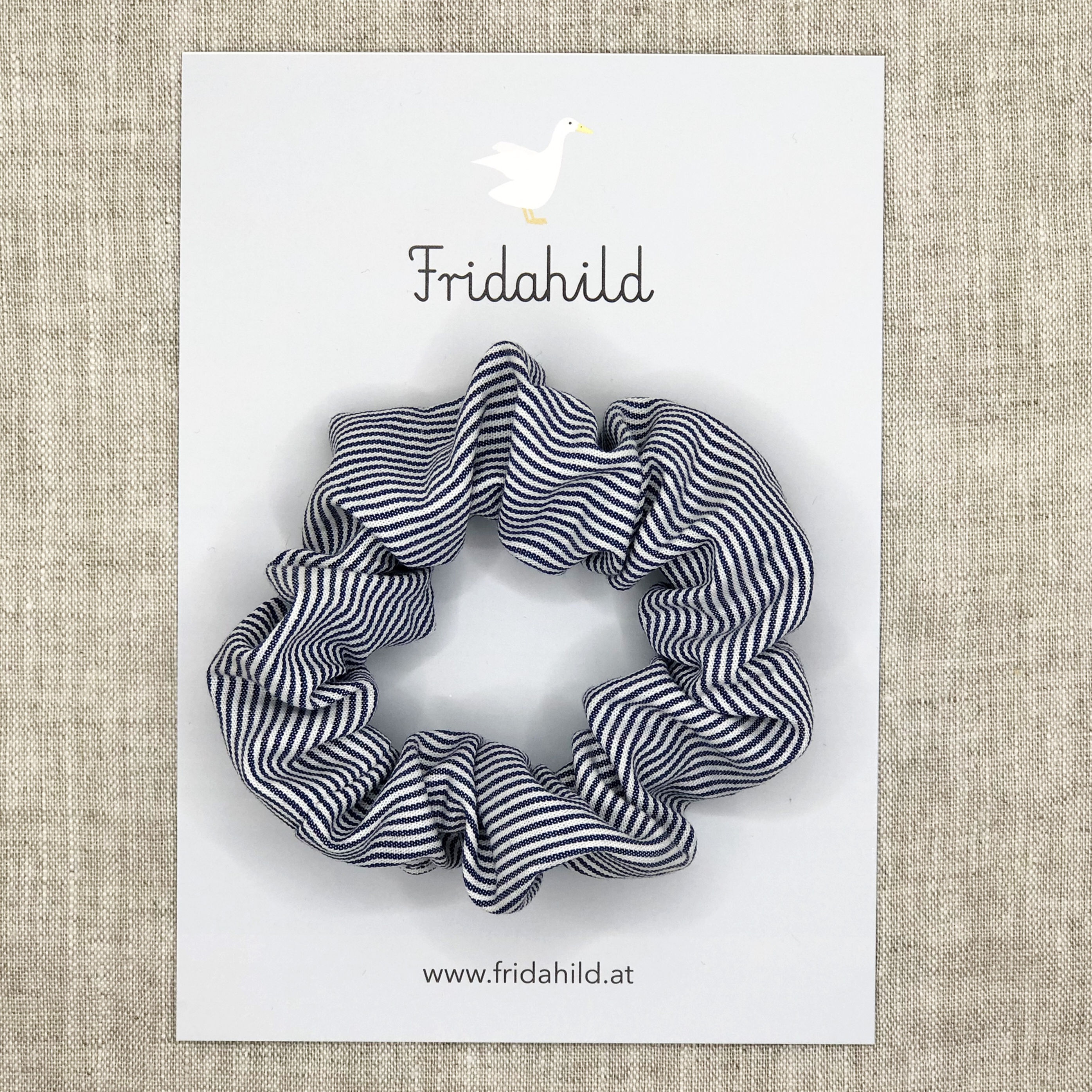 Scrunchie blau-weiß gestreift