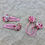 Thumbnail: Liberty Phoebe hair clips (pink)