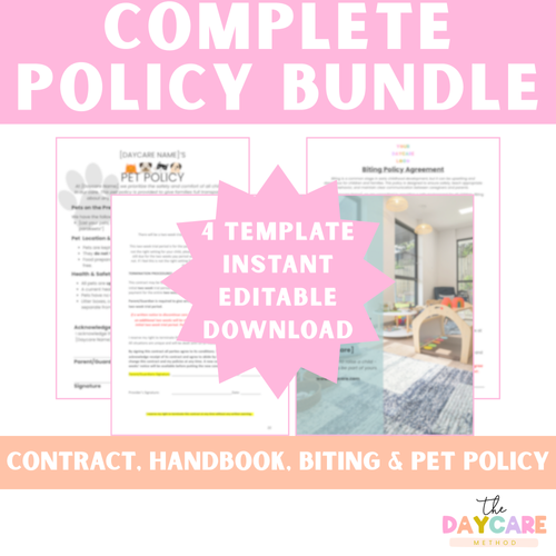 COMPLETE POLICY BUNDLE | The Daycare Method