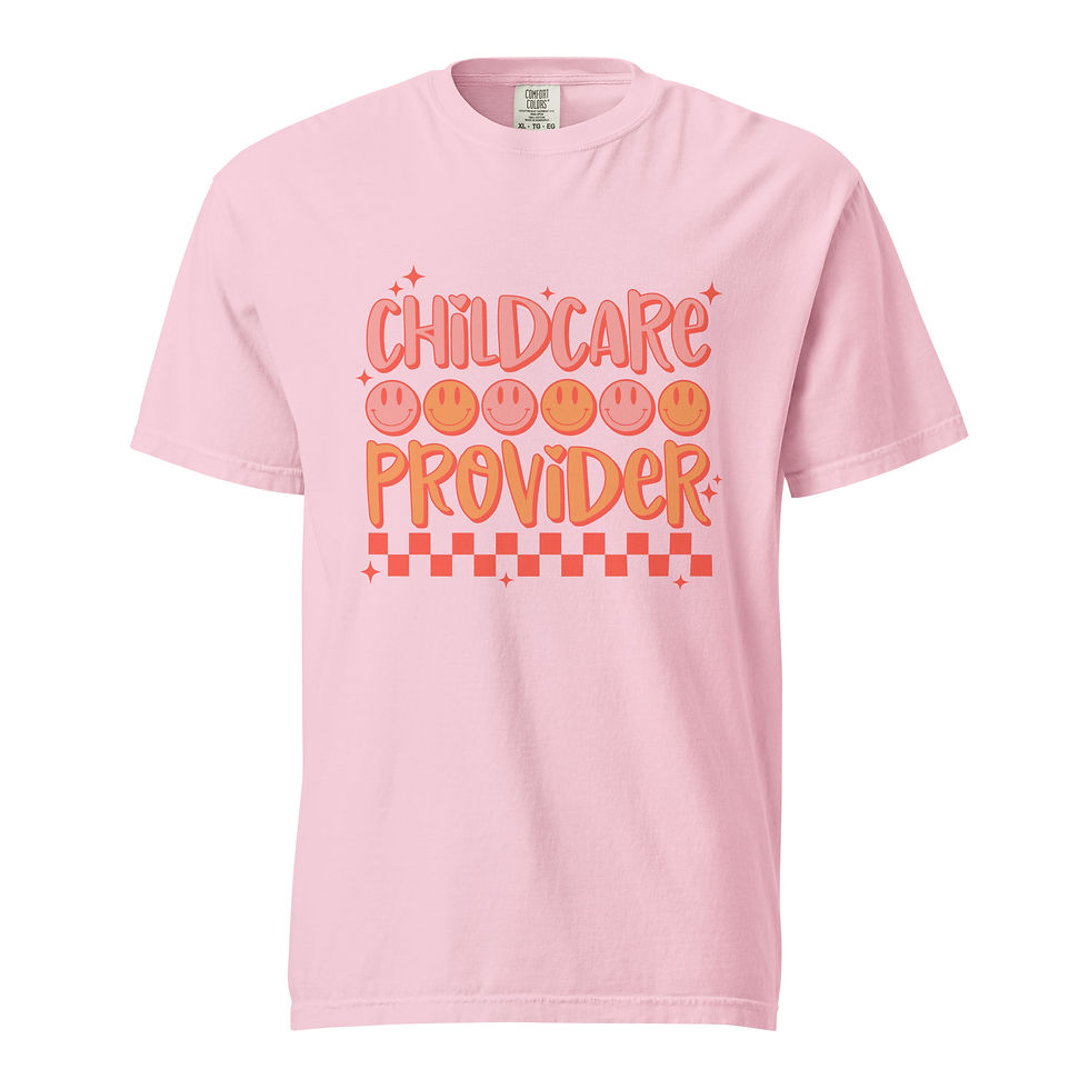 Thumbnail: Childcare Provider Smiley Faces T-Shirt