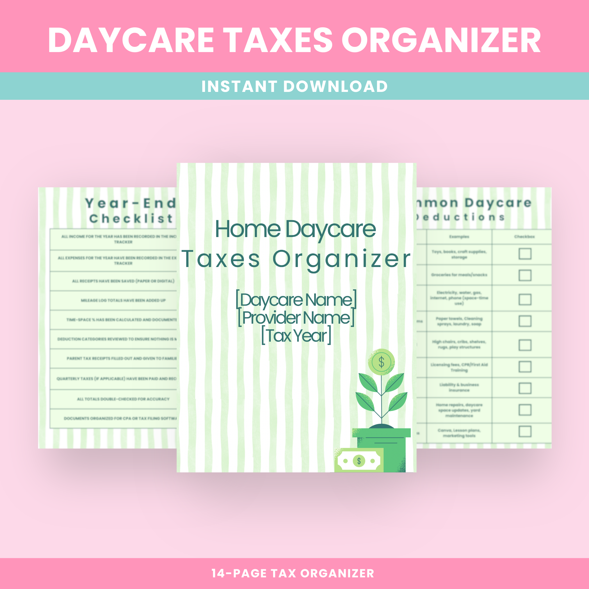 DAYCARE TAXES ORGANIZER