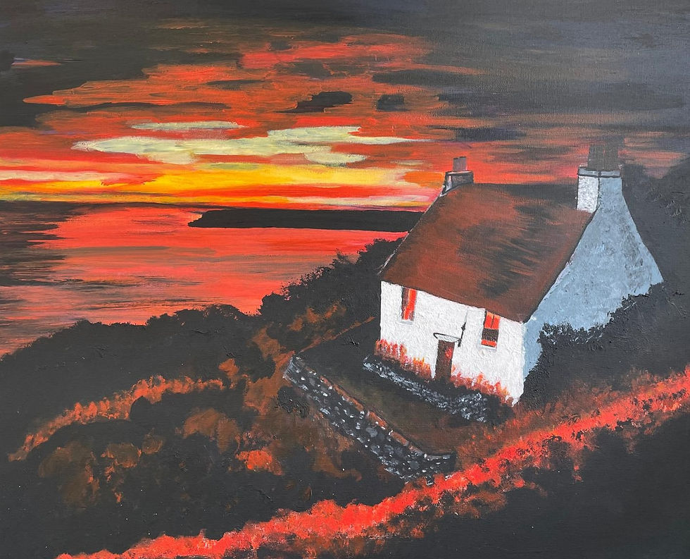 Grace-Anne's artistic talent has significantly improved during her five years in the art class