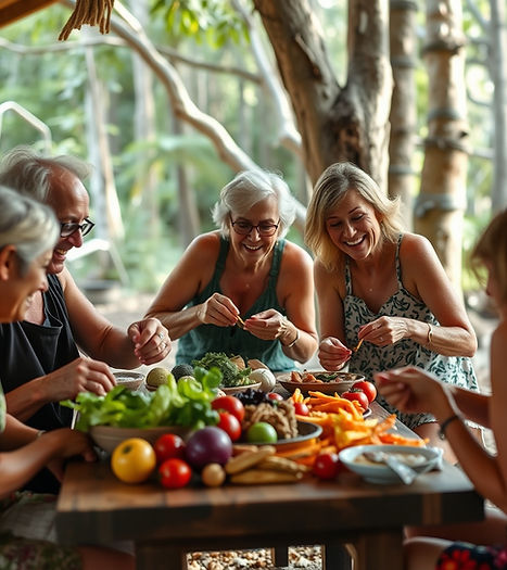 whole food with happy people old and young in a natural florida retreat atmosphere.jpg