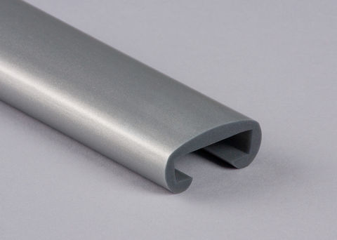 Kunststoffhandlauf silber