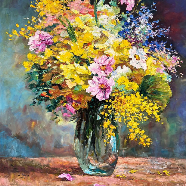 Ölgemälde Großer Strauß