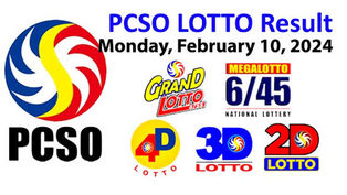 PCSO Lotto Results February 10 2025