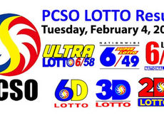 PCSO Lotto Results February 04 2025