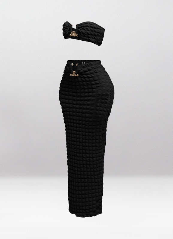 Thumbnail: Modern Contrast Skirt Set