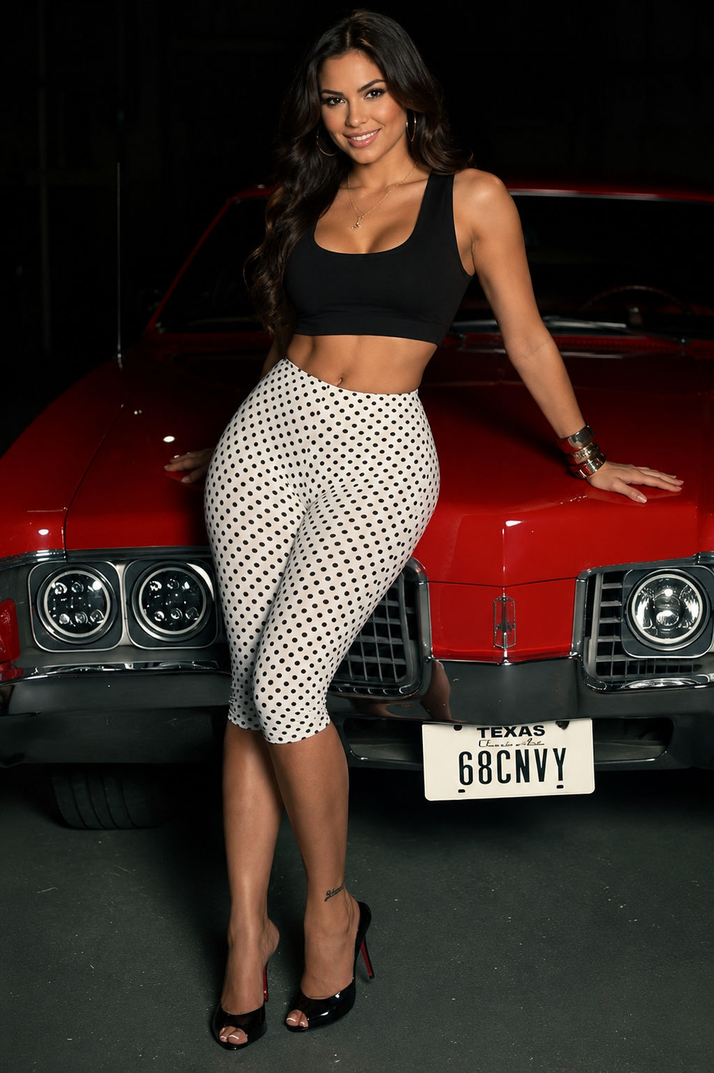 Polka Dot Capri