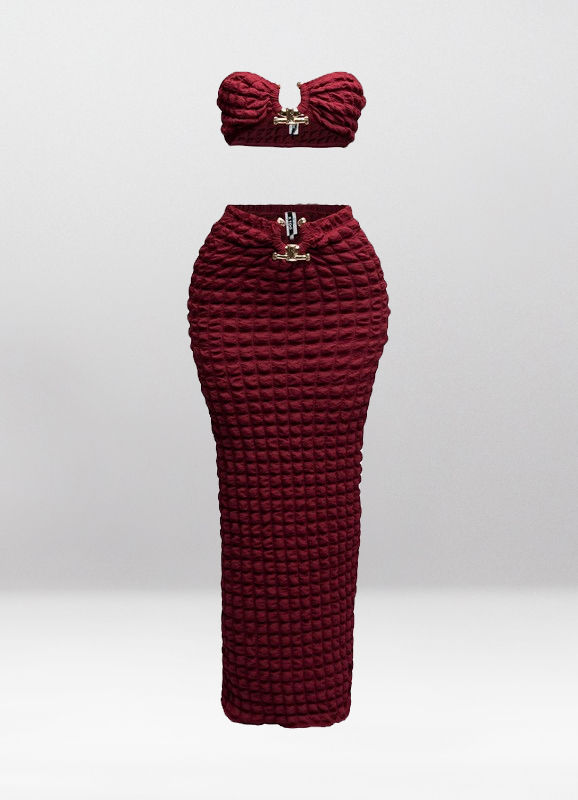 Thumbnail: Modern Contrast Skirt Set